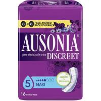 Compresa maxi AUSONIA DISCREET, paquete 16 uds Compresa maxi AUSONIA DISCREET, paquete 16 uds