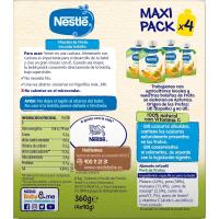 Bolsita 4 frutas NESTLÉ, pack 4x90 g
