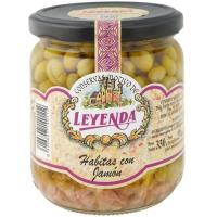 Habitas baby con jamón LEYENDA, frasco 330 g