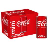 Refresco de cola COCA COLA, pack 6x20 cl Refresco de cola COCA COLA, pack 6x20 cl