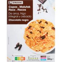 Flocs integrals de xocolata EROSKI, caixa 300 g Flocs integrals de xocolata EROSKI, caixa 300 g