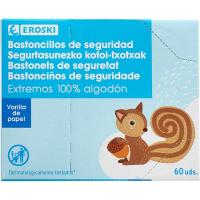 Bastoncillos bebé EROSKI, caja 60 uds Bastoncillos bebé EROSKI, caja 60 uds