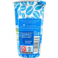 Café con leche light EROSKI, vaso 250 ml