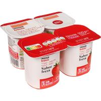 Yogur sabor fresa EROSKI BASIC, pack 4x125 g Yogur sabor fresa EROSKI BASIC, pack 4x125 g
