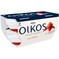 Yogur griego con fresa OIKOS, pack 4x110 g Yogur griego con fresa OIKOS, pack 4x110 g