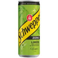 Refresco de limón sin azúcar SCHWEPPES ZERO, lata 33 cl Refresco de limón sin azúcar SCHWEPPES ZERO, lata 33 cl
