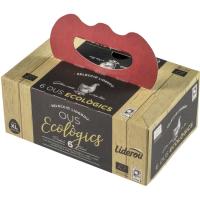 Ou XL ecològic LIDEROU, cartó 6 u