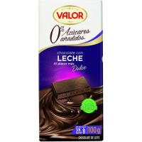 Xocolata amb llet sense sucre VALOR, tauleta 100 g Xocolata amb llet sense sucre VALOR, tauleta 100 g