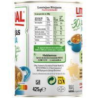 Llenties De La Rioja -30% sal i greix LITORAL, llauna 425 g