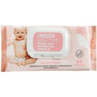Toallita piel atópica EROSKI, paquete 64 uds Toallita piel atópica EROSKI, paquete 64 uds