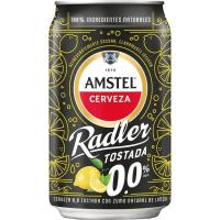 Cerveza 0.0 tostada AMSTEL RADLER, lata 33 cl Cerveza 0.0 tostada AMSTEL RADLER, lata 33 cl