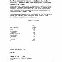 Corbatins amb vegetals GALLO, paquet 450 g