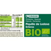 Pebrot de piquillo extra D.O. Lodosa EROSKI BIO, flascó 205 g