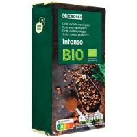 Café molido intenso EROSKI BIO, paquete 250 g
