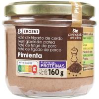 Paté a la pimienta EROSKI, frasco 160 g Paté a la pimienta EROSKI, frasco 160 g