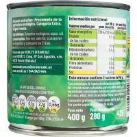 Pèsol extrafina bio EROSKI, llauna 280 g