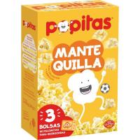 Palomitas de mantequilla para microondas POPITAS, pack 3x100 g Palomitas de mantequilla para microondas POPITAS, pack 3x100 g