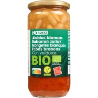 Mongetes amb verdures EROSKI BIO/ECO, flascó 700 g Mongetes amb verdures EROSKI BIO/ECO, flascó 700 g