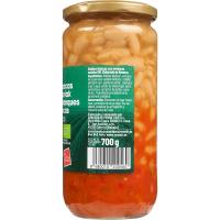 Mongetes amb verdures EROSKI BIO/ECO, flascó 700 g