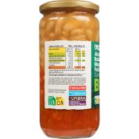 Mongetes amb verdures EROSKI BIO/ECO, flascó 700 g