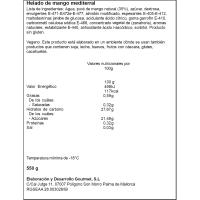 Helado mediterráneo de mango MURMUI, tarro 550 ml