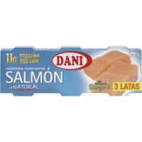 Salmón al natural DANI, pack 3x50 g Salmón al natural DANI, pack 3x50 g