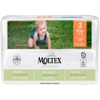Pañal 4-10 kg Talla 3 MOLTEX Pure&Nature, paquete 56 uds Pañal 4-10 kg Talla 3 MOLTEX Pure&Nature, paquete 56 uds