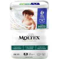 Pants +14 kg Talla 6 MOLTEX Pure&Nature, paquete 18 uds Pants +14 kg Talla 6 MOLTEX Pure&Nature, paquete 18 uds
