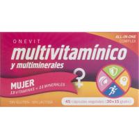 Multivitamínic vegetal per a dona ONEVIT, pot 30+15 càpsules