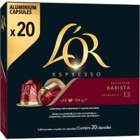 Café selección barista compatible Nespresso L'OR, paquete 20 uds Café selección barista compatible Nespresso L'OR, paquete 20 uds
