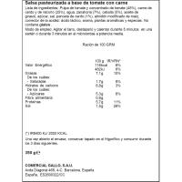 Salsa per a pasta súper bolonyesa GALL, flascó 350 g