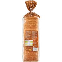 Pan de molde 100% integral con corteza EROSKI, paquete 820 g