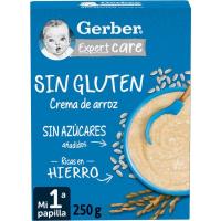 Papilla crema de arroz GERBER, caja 250 g Papilla crema de arroz GERBER, caja 250 g