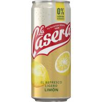 Gaseosa con toque de limón LA CASERA, lata 33 cl Gaseosa con toque de limón LA CASERA, lata 33 cl