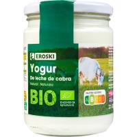 Yogur natural de leche de cabra EROSKI BIO, frasco 420 g Yogur natural de leche de cabra EROSKI BIO, frasco 420 g