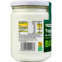 Yogur natural de leche de cabra EROSKI BIO, frasco 420 g