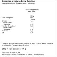 Guisante extrafino selección PEDRO LUIS, frasco 150 g