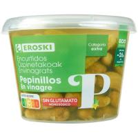 Cogombrets en vinagre EROSKI, cubeta 300 g Cogombrets en vinagre EROSKI, cubeta 300 g