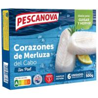 Corazones de merluza sin piel PESCANOVA, caja 500 g Corazones de merluza sin piel PESCANOVA, caja 500 g