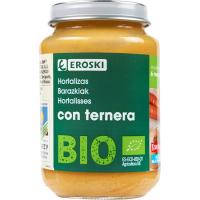 Tarrito de ternera con verduras EROSKI BIO, tarro 200 g Tarrito de ternera con verduras EROSKI BIO, tarro 200 g