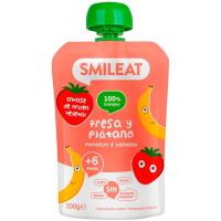 Bolsita de fresa y plátano bio SMILEAT, doypack 100 g Bolsita de fresa y plátano bio SMILEAT, doypack 100 g