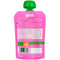 Bolsita de yogur y frambuesa bio SMILEAT, doypack 100 g