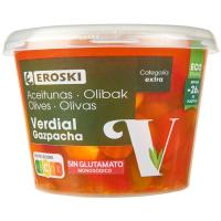 Olives gazpachas EROSKI, cubeta 300 g Olives gazpachas EROSKI, cubeta 300 g