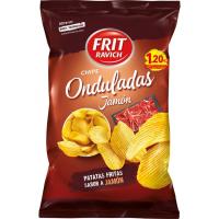 Patates fregides ondulades sabor pernil FRIT RAVICH, bossa 105 g Patates fregides ondulades sabor pernil FRIT RAVICH, bossa 105 g