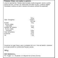 Patates fregides ondulades sabor pernil FRIT RAVICH, bossa 105 g