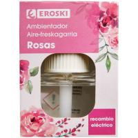 Ambientador elèctric roses EROSKI, recanvi 1 u. Ambientador elèctric roses EROSKI, recanvi 1 u.
