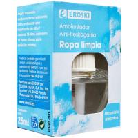 Ambientador elèctric roba neta EROSKI, recanvi 1 u.