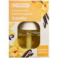 Ambientador elèctric de vainilla EROSKI, recanvi 1 u. Ambientador elèctric de vainilla EROSKI, recanvi 1 u.