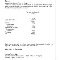Arròs integral NOMEN, paquet 1kg