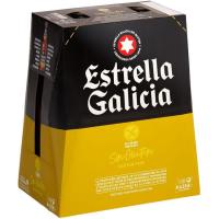 Cerveza sin gluten ESTRELLA GALICIA, pack botellín 6x25 cl Cerveza sin gluten ESTRELLA GALICIA, pack botellín 6x25 cl
